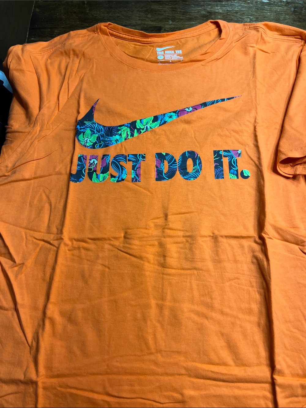 Nike Orange 'Just Do It.' Graphic Tee